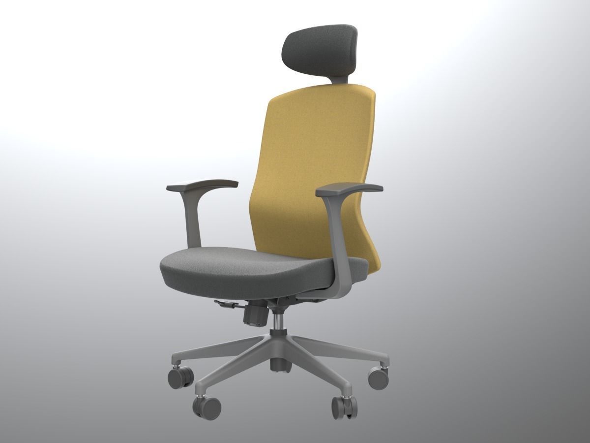 Office chair model Free 3D model_4