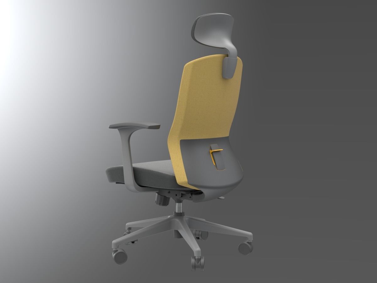 Office chair model Free 3D model_2