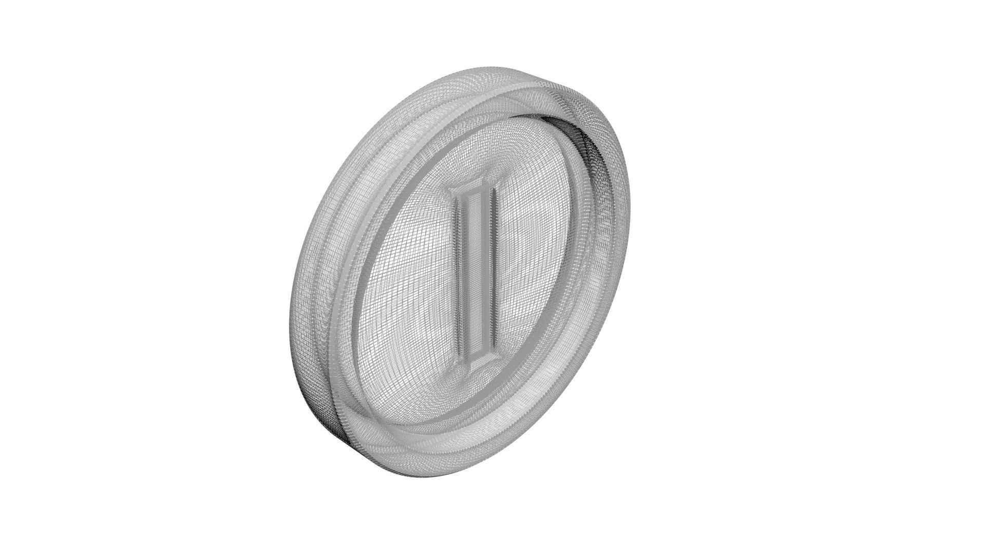 Super Mario Coin 3D model_9