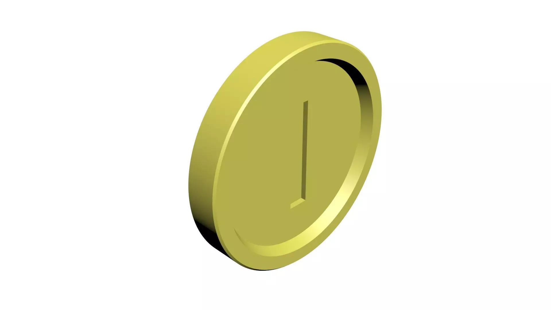 Super Mario Coin 3D model_0