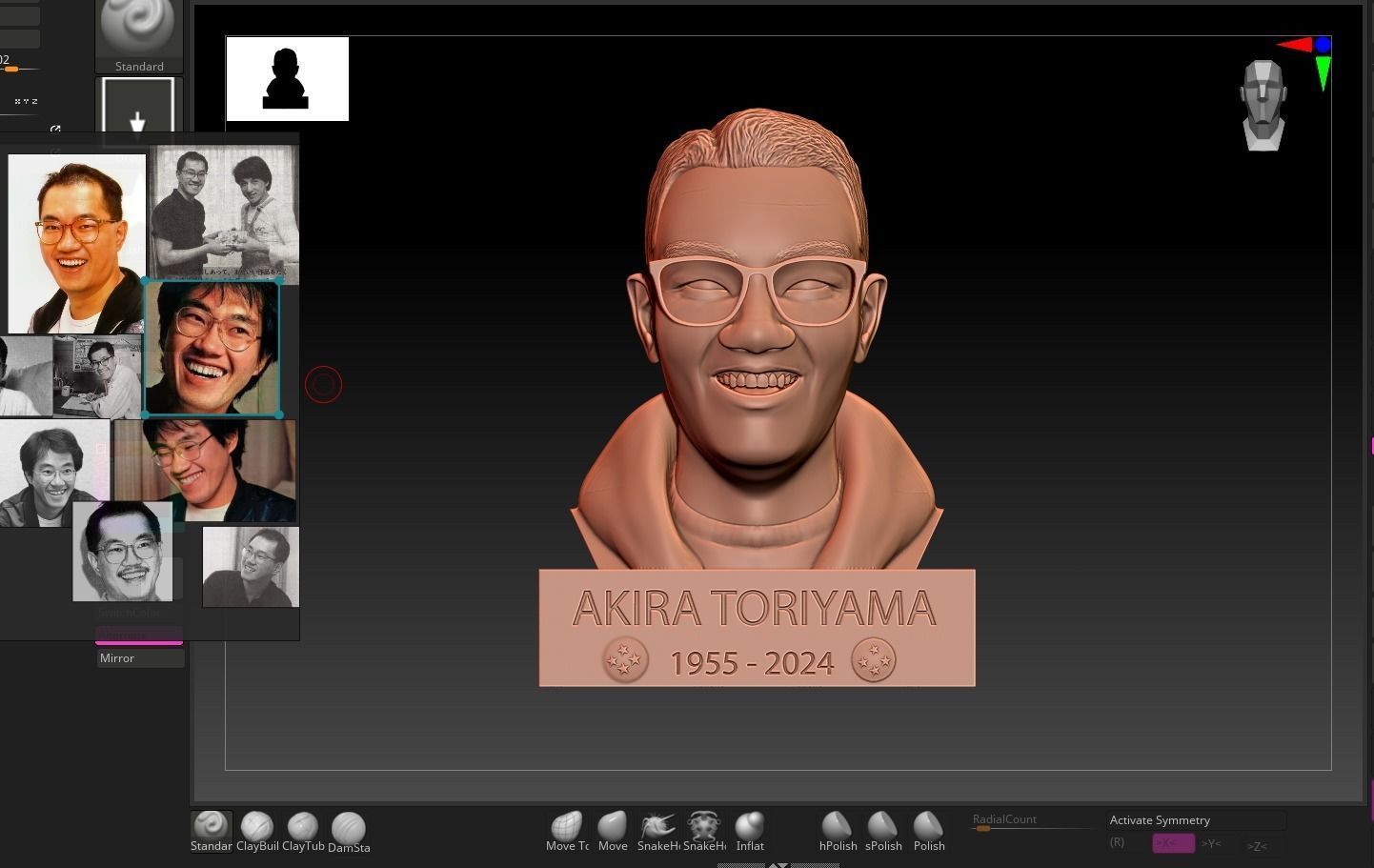 AKIRA TORIYAMA BUST 3D print model_2