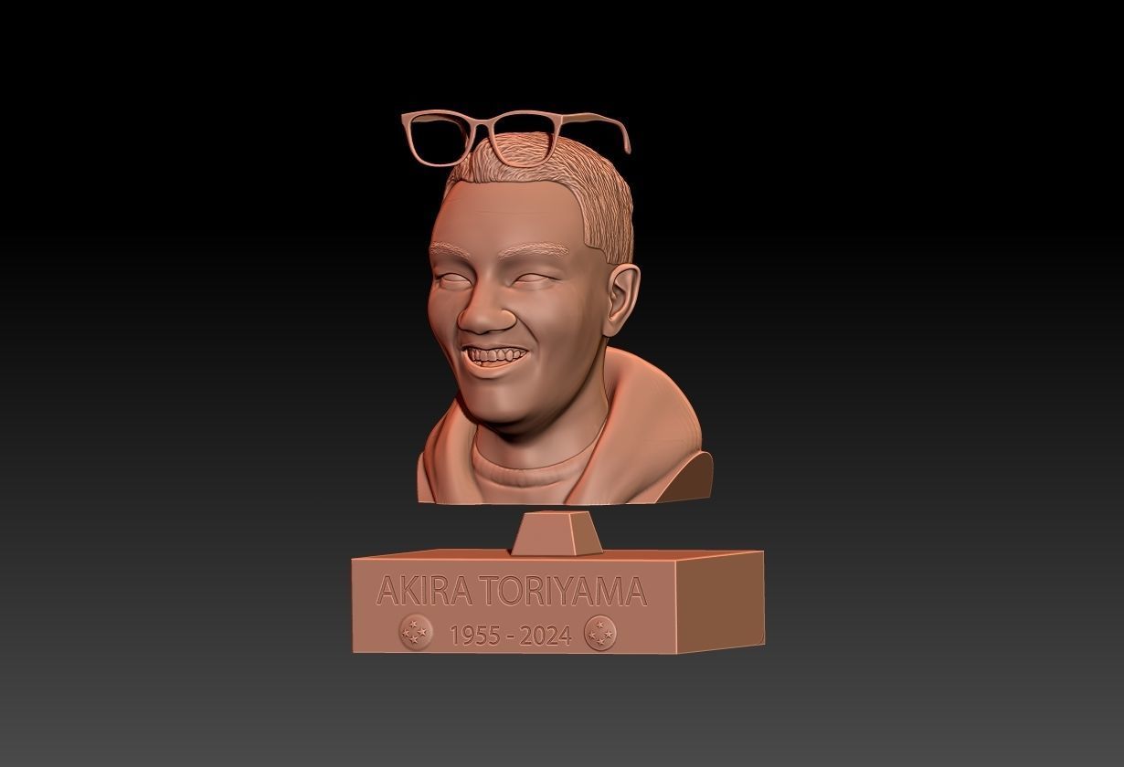 AKIRA TORIYAMA BUST 3D print model_5