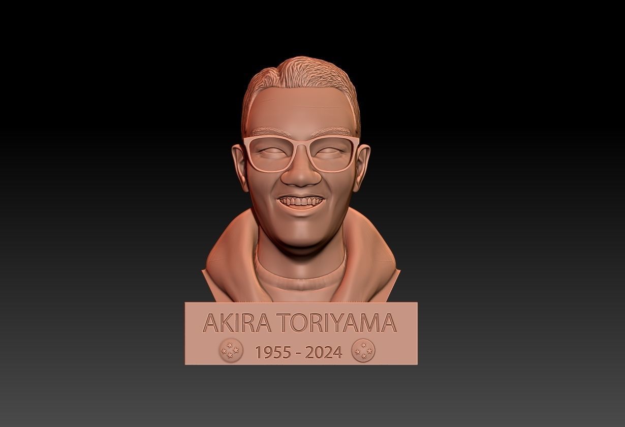 AKIRA TORIYAMA BUST 3D print model_3
