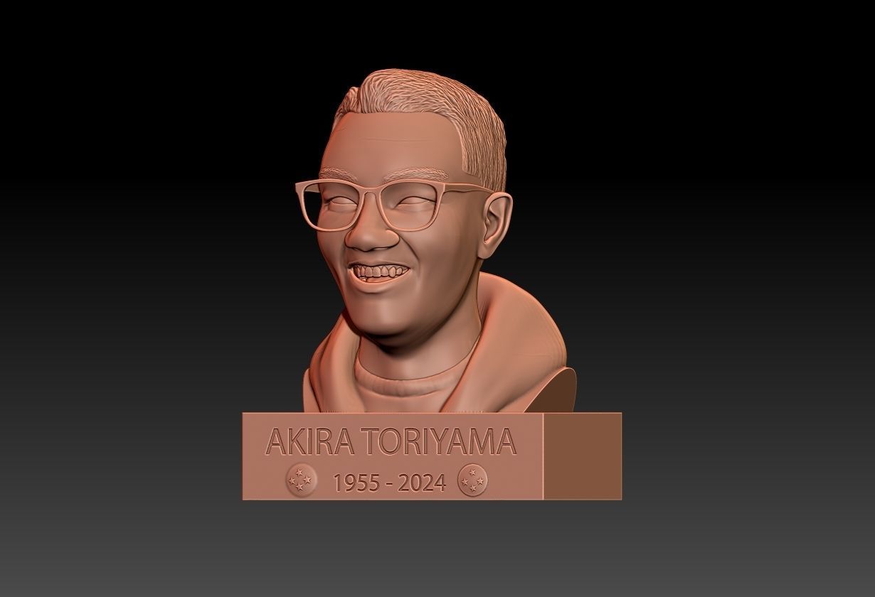 AKIRA TORIYAMA BUST 3D print model_4