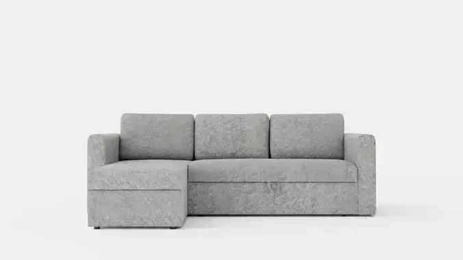 Tarno Divan Bed Sofa Reversible Light Gray