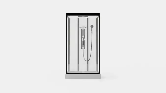 Styrsvik Shower Cubicle 215 Cm Low-poly 3D model