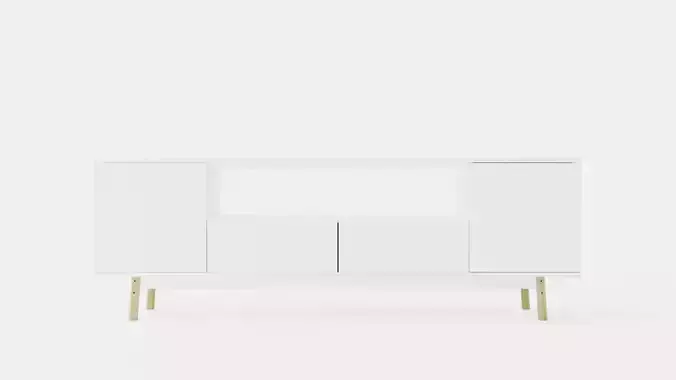 Stycho TV Bench 185 Cm Marble