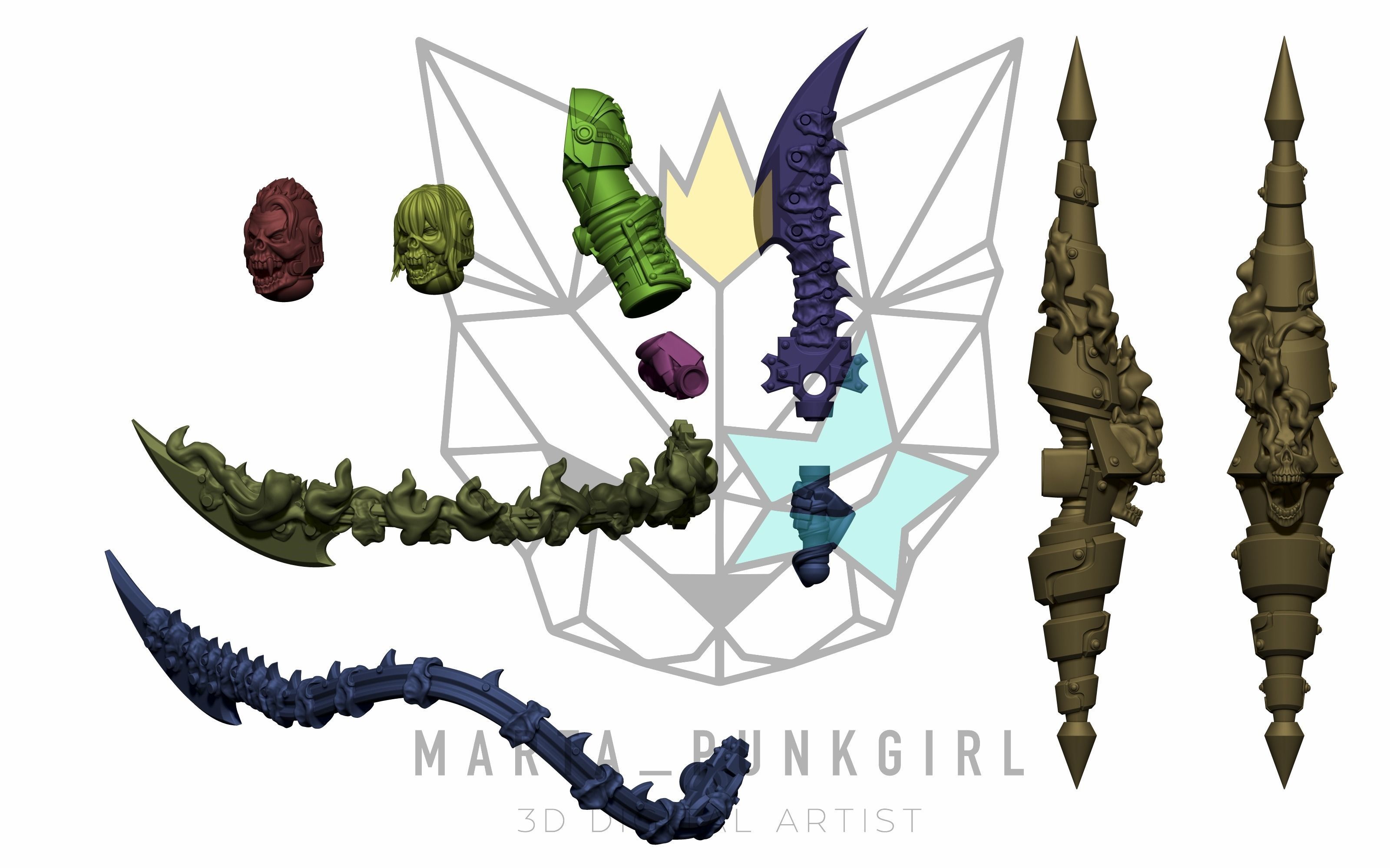 GHOSTRIDER GURLS 3D model_5