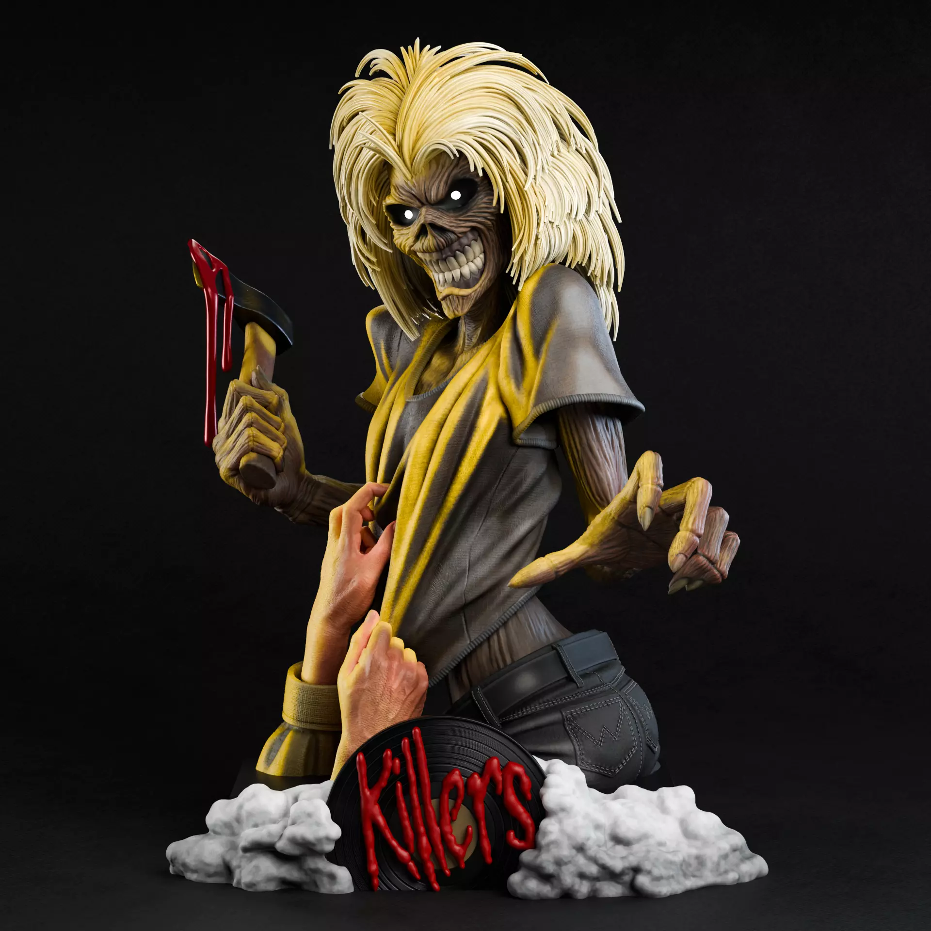 Eddie Iron Maiden 3D print fan-art statue 3D print model 3D print model_0