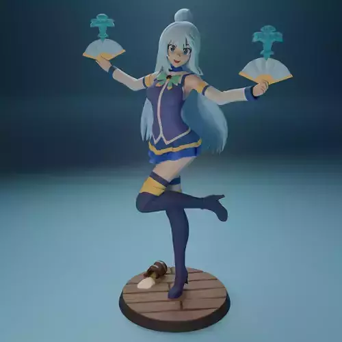 Aqua from Konosuba anime 4 versions