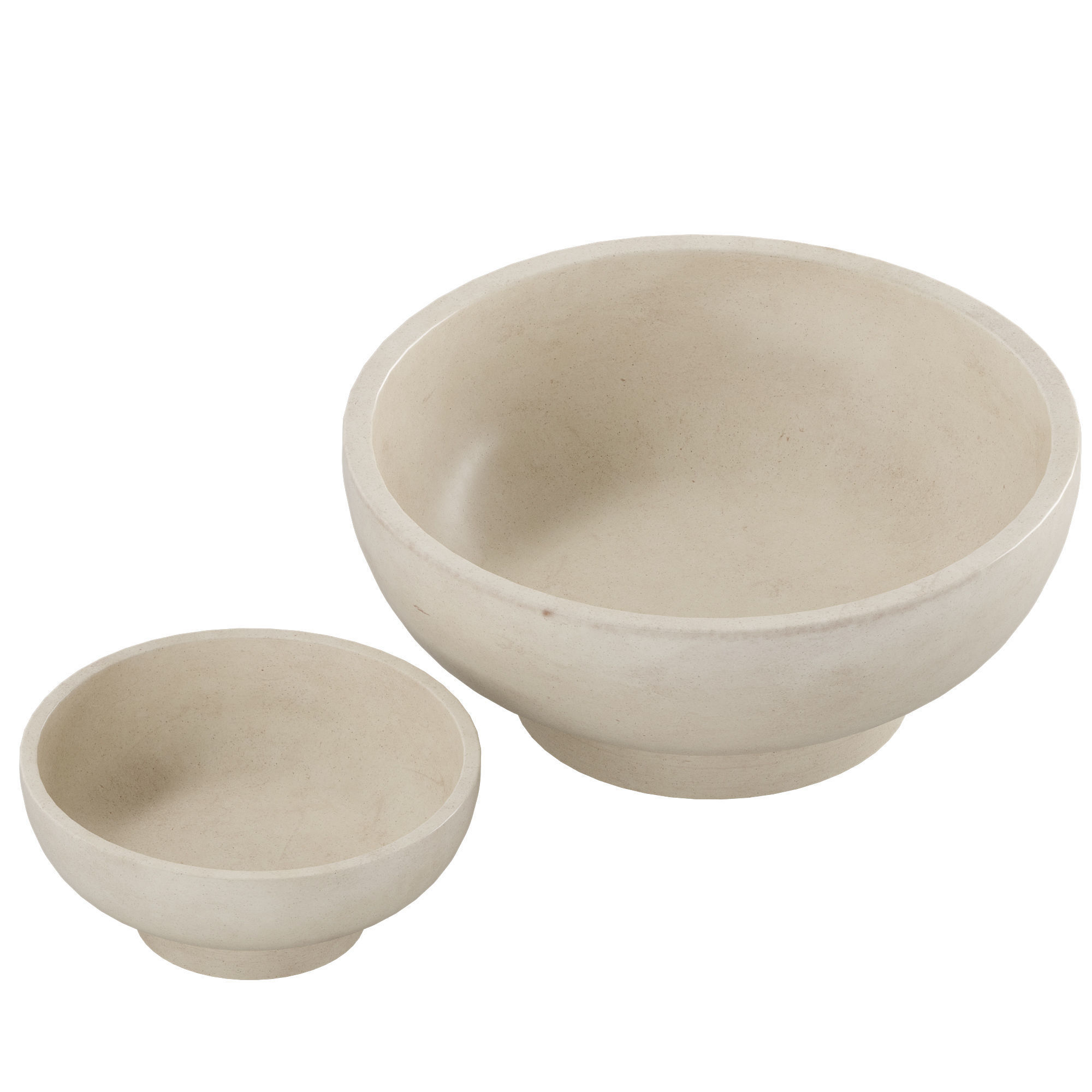Orion Handcrafted Terracotta Bowls 3D model_3
