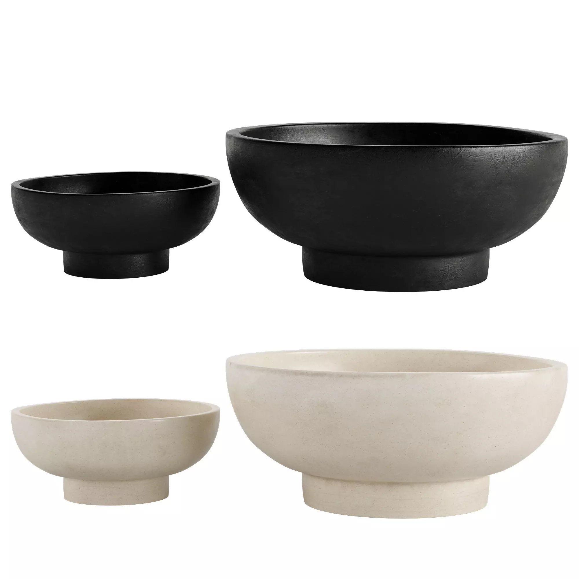 Orion Handcrafted Terracotta Bowls 3D model_0