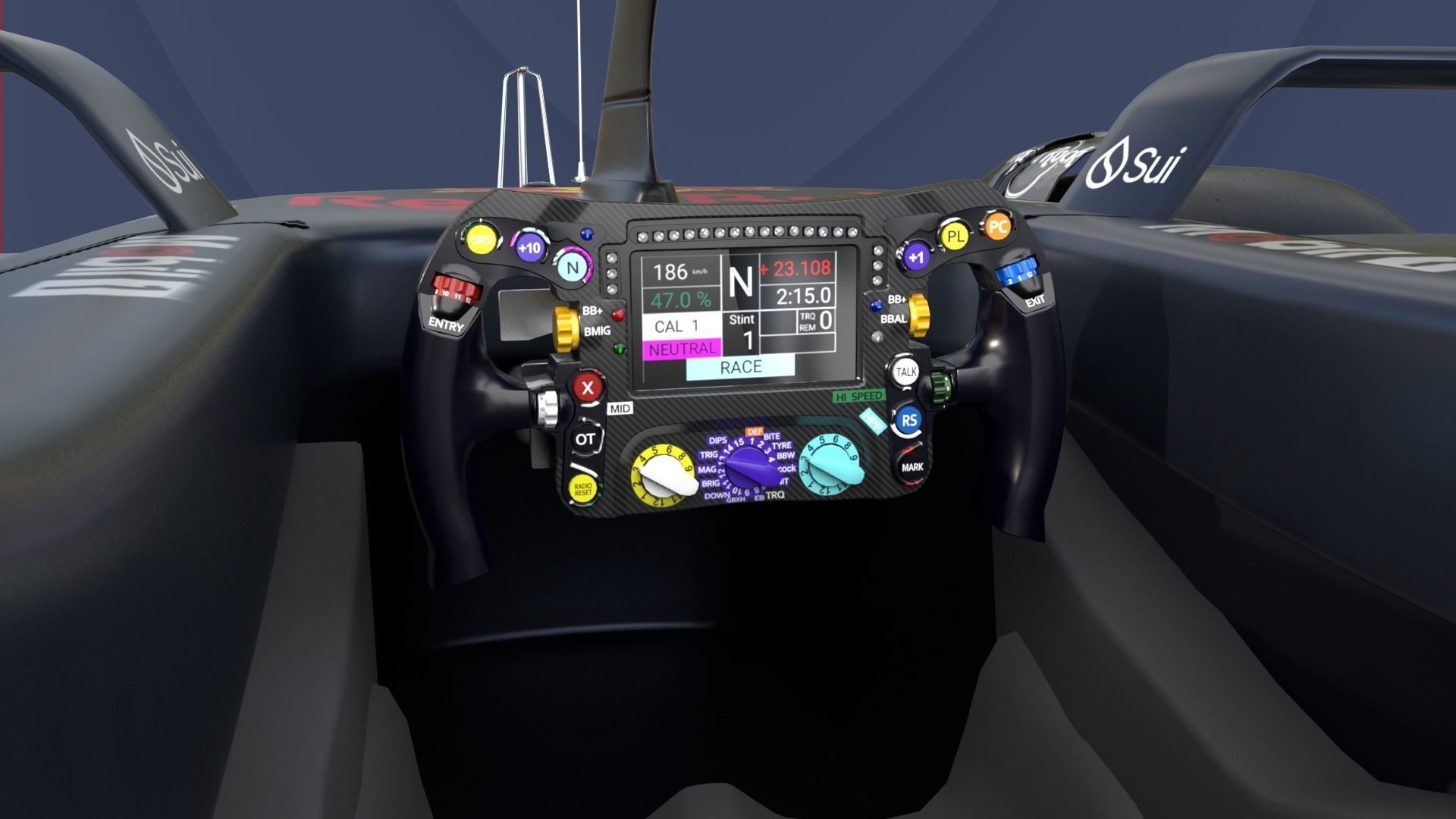 RedBull RB-20 F1 Low-poly 3D model_6