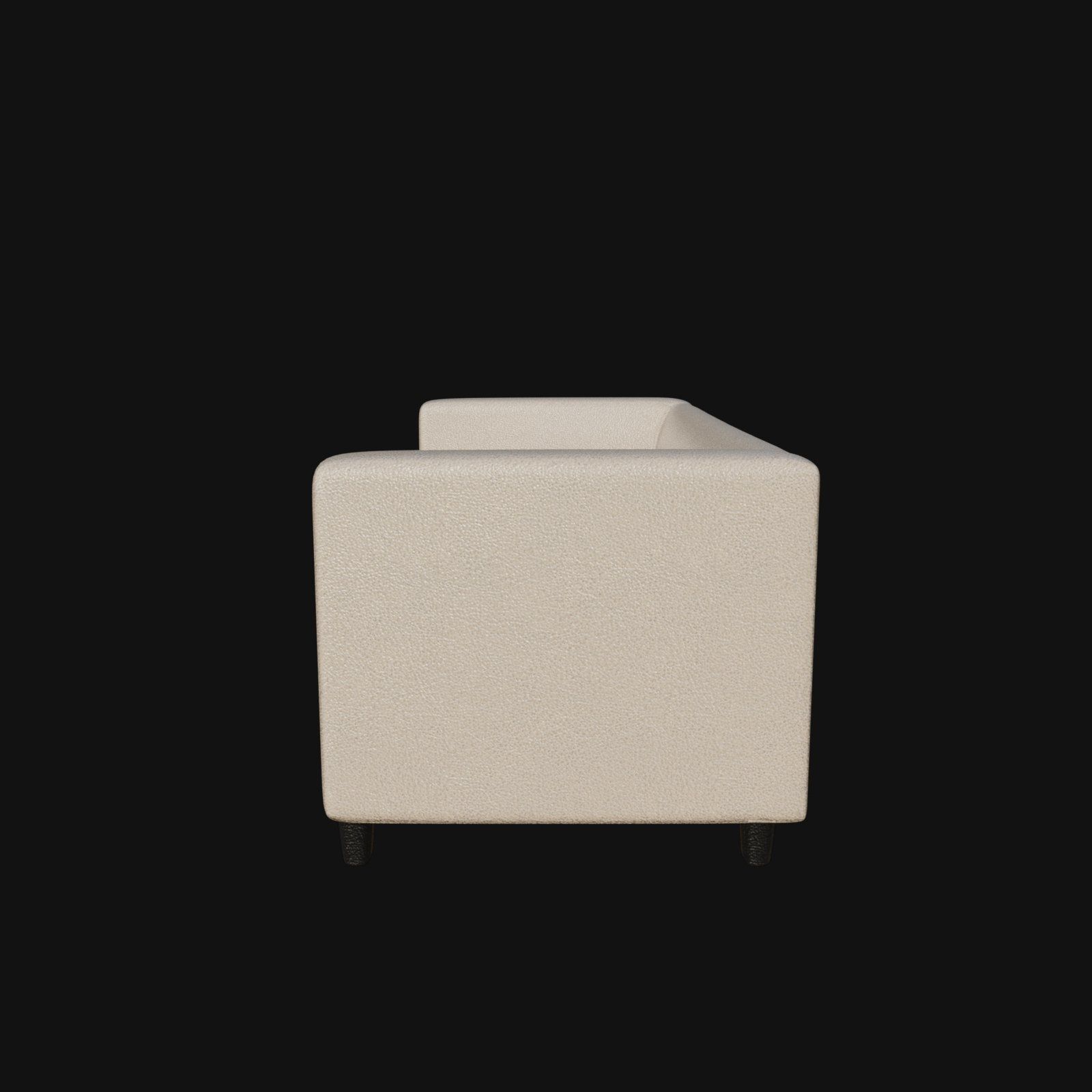 white leather two seater 3d model 3D model_6