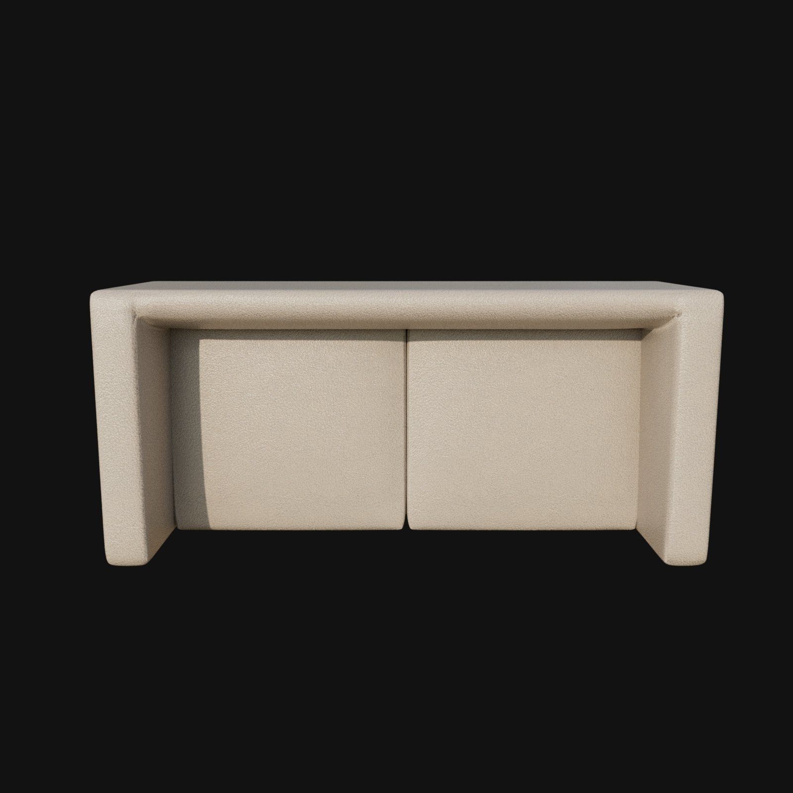 white leather two seater 3d model 3D model_4