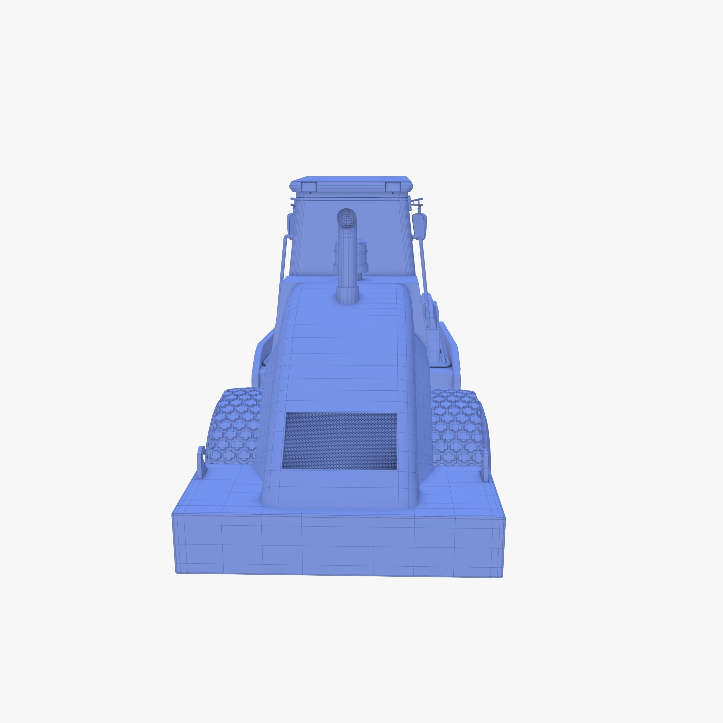 Road roller V4 Low-poly 3D model_28