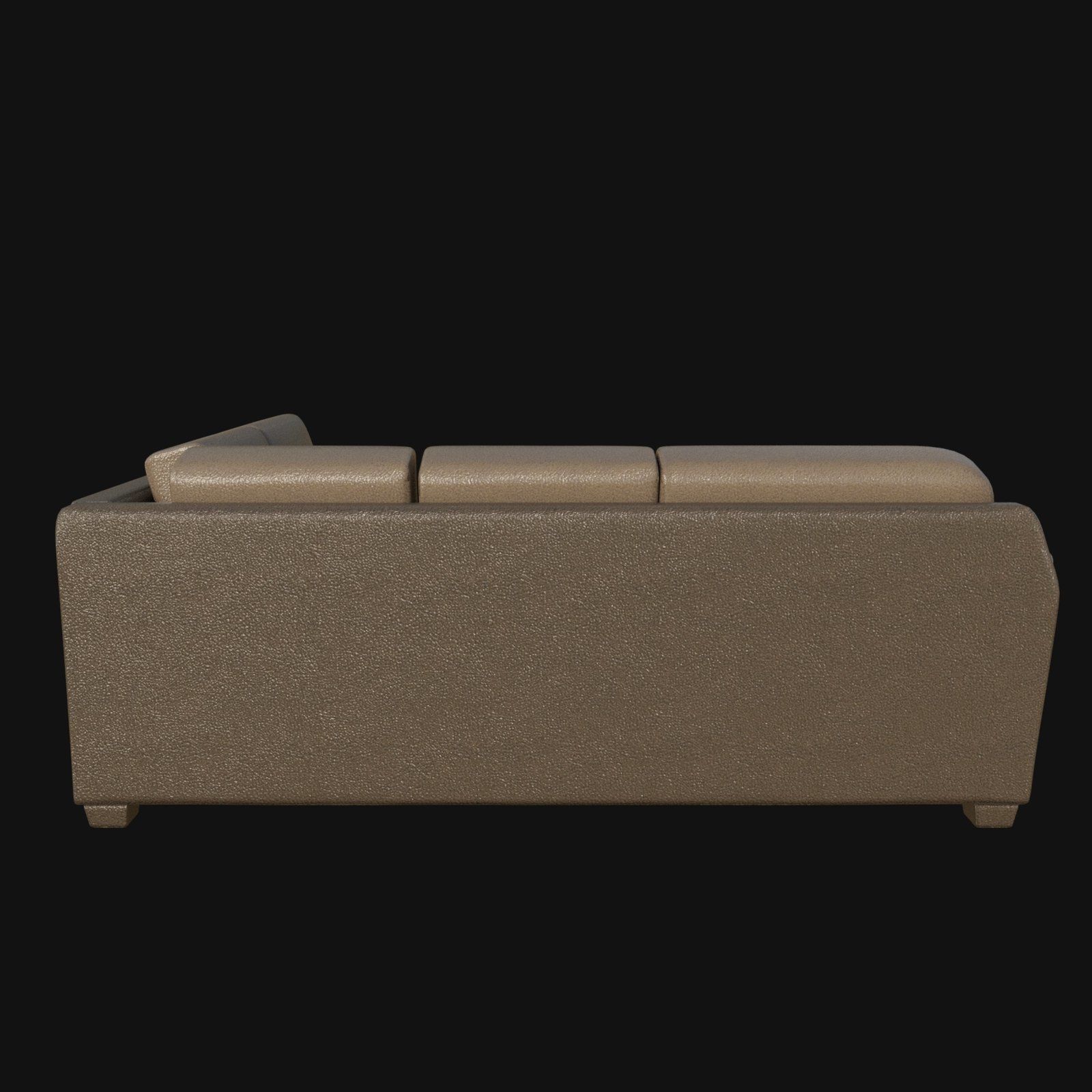 sectional sofa tan 3d model 3D model_5
