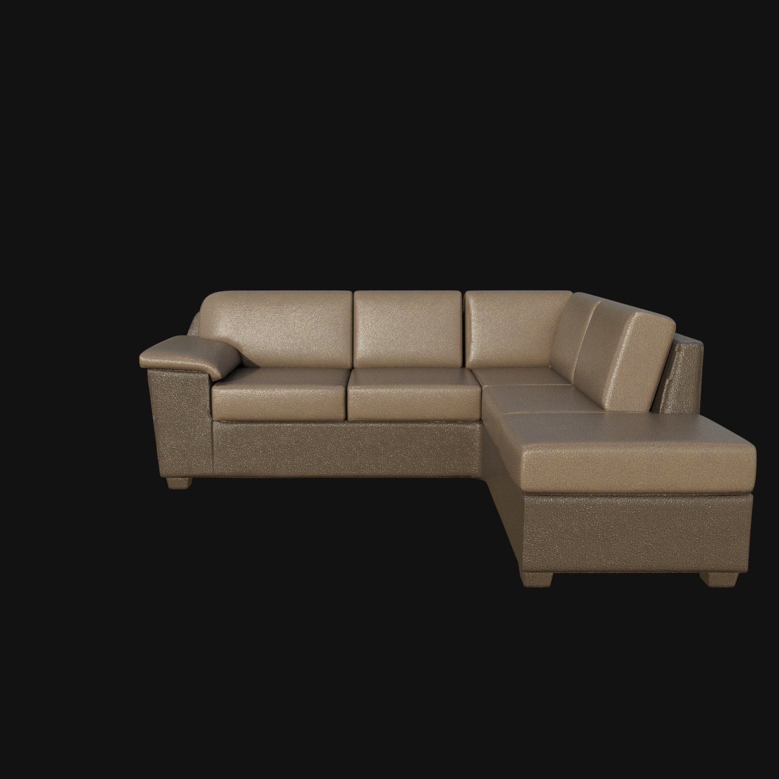 sectional sofa tan 3d model 3D model_8