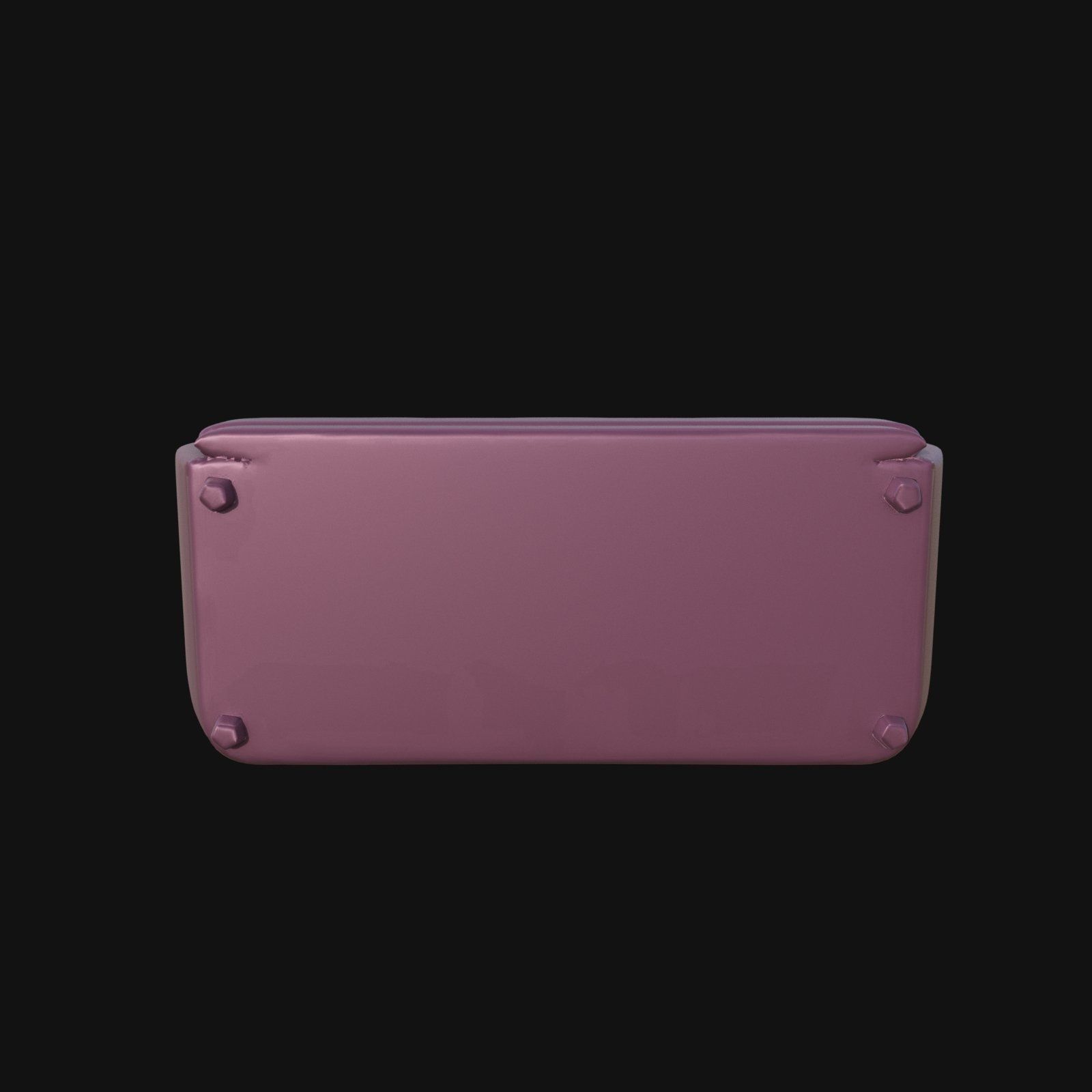 Purple Leather three seater sofa 3d model 3D model_2