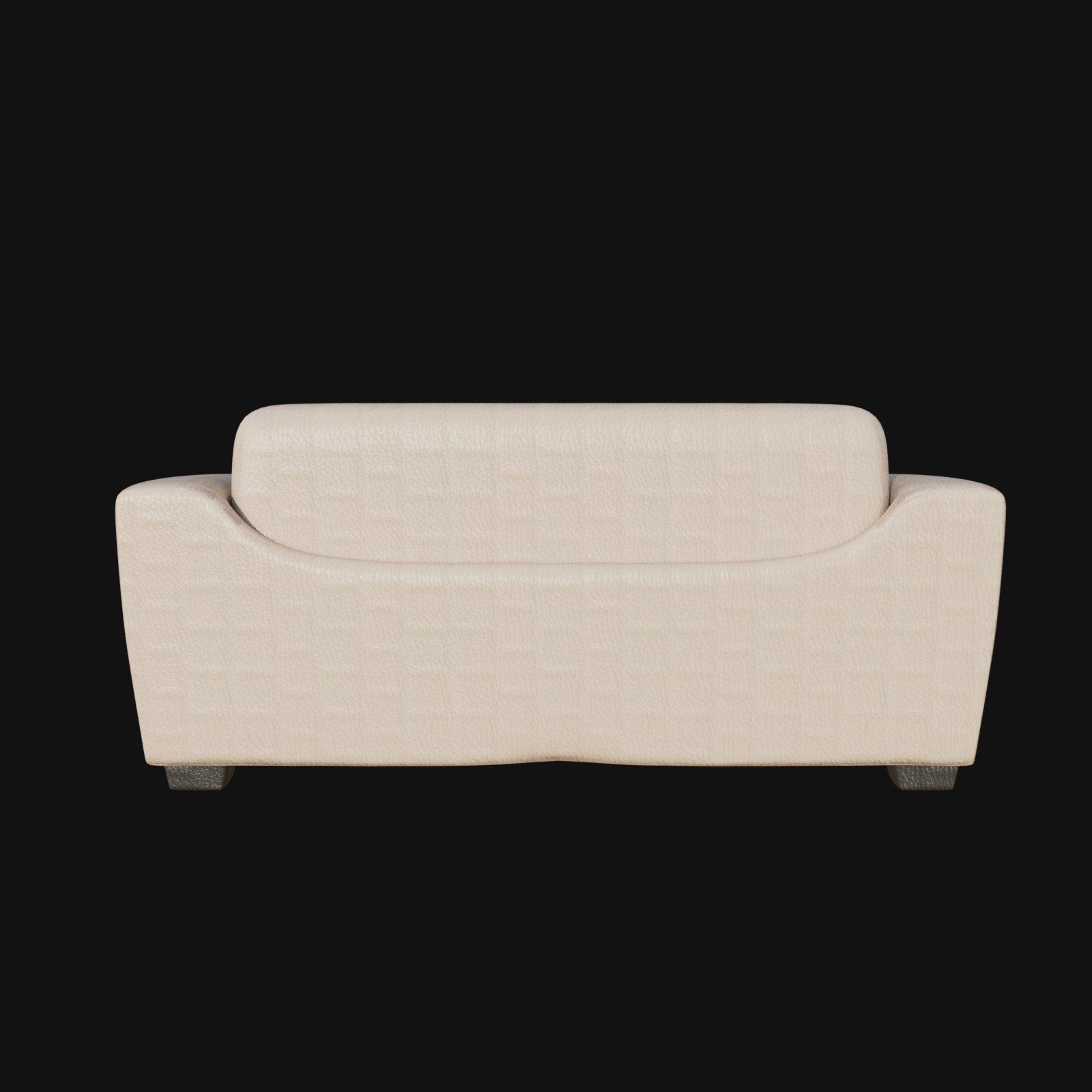 off white two seater sofa 3d model 3D model_4
