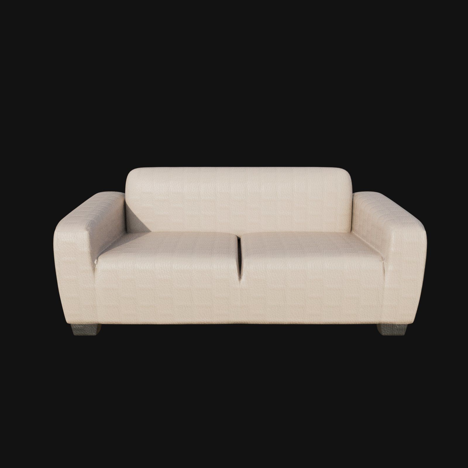 off white two seater sofa 3d model 3D model_7