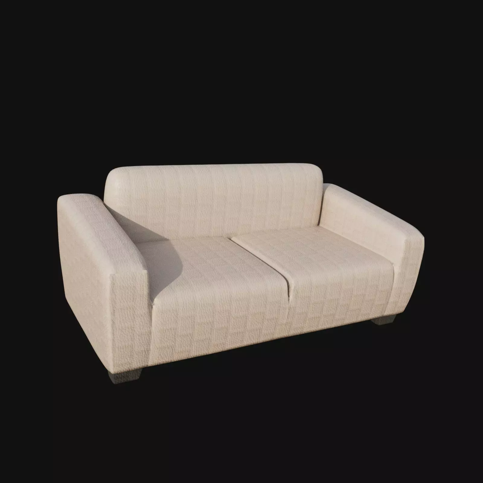 off white two seater sofa 3d model 3D model_0