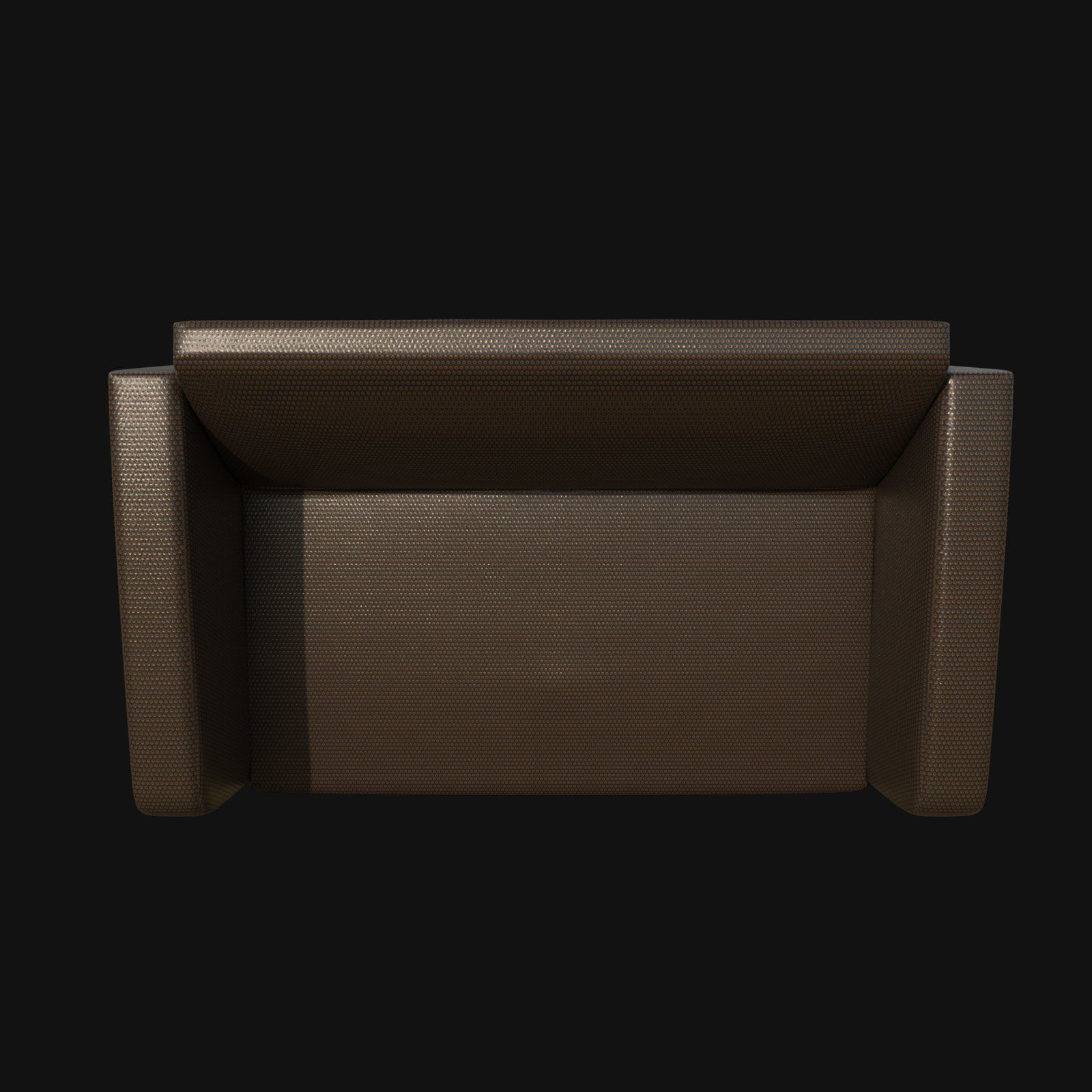 fashion 3d sofa light brown 3D model_2