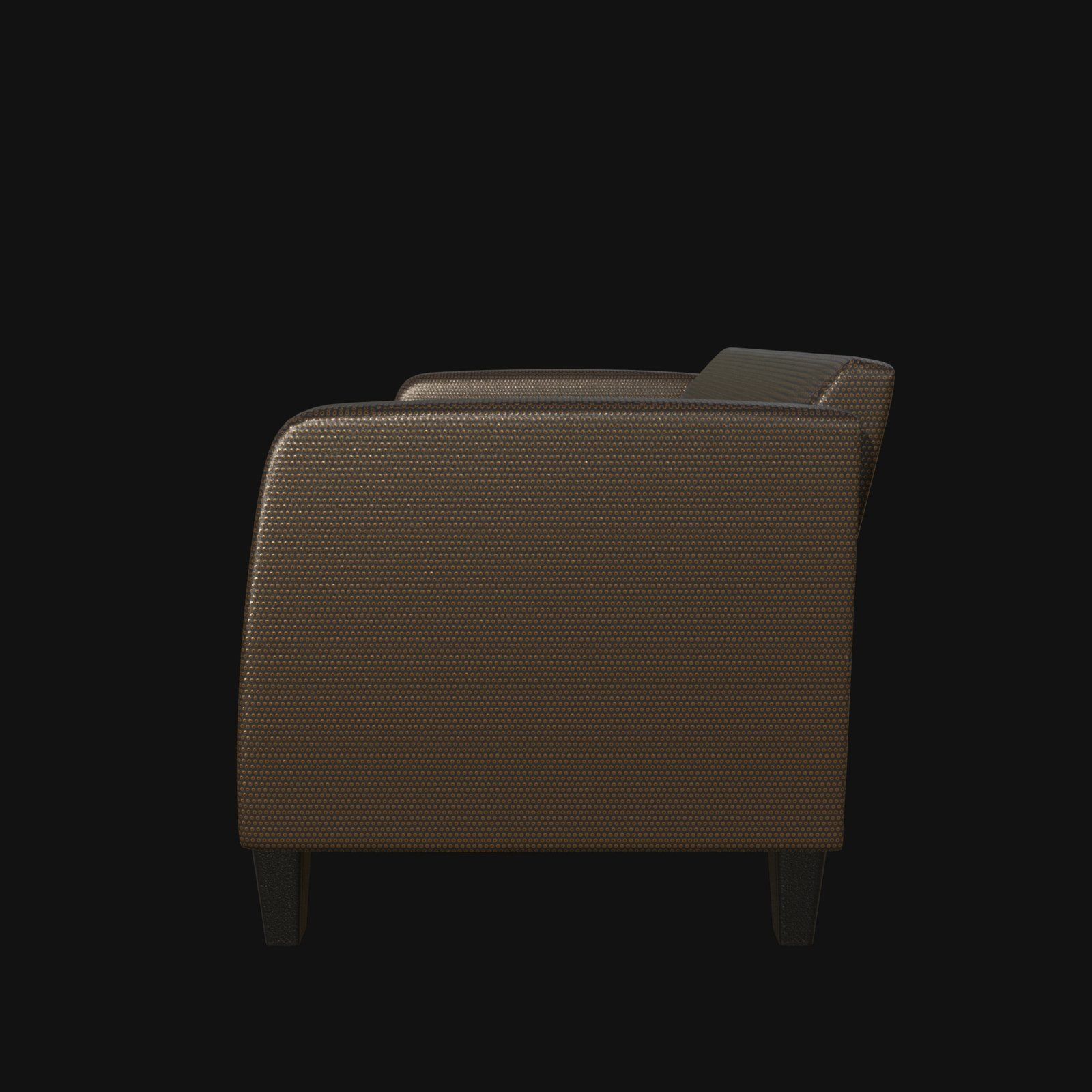 fashion 3d sofa light brown 3D model_6