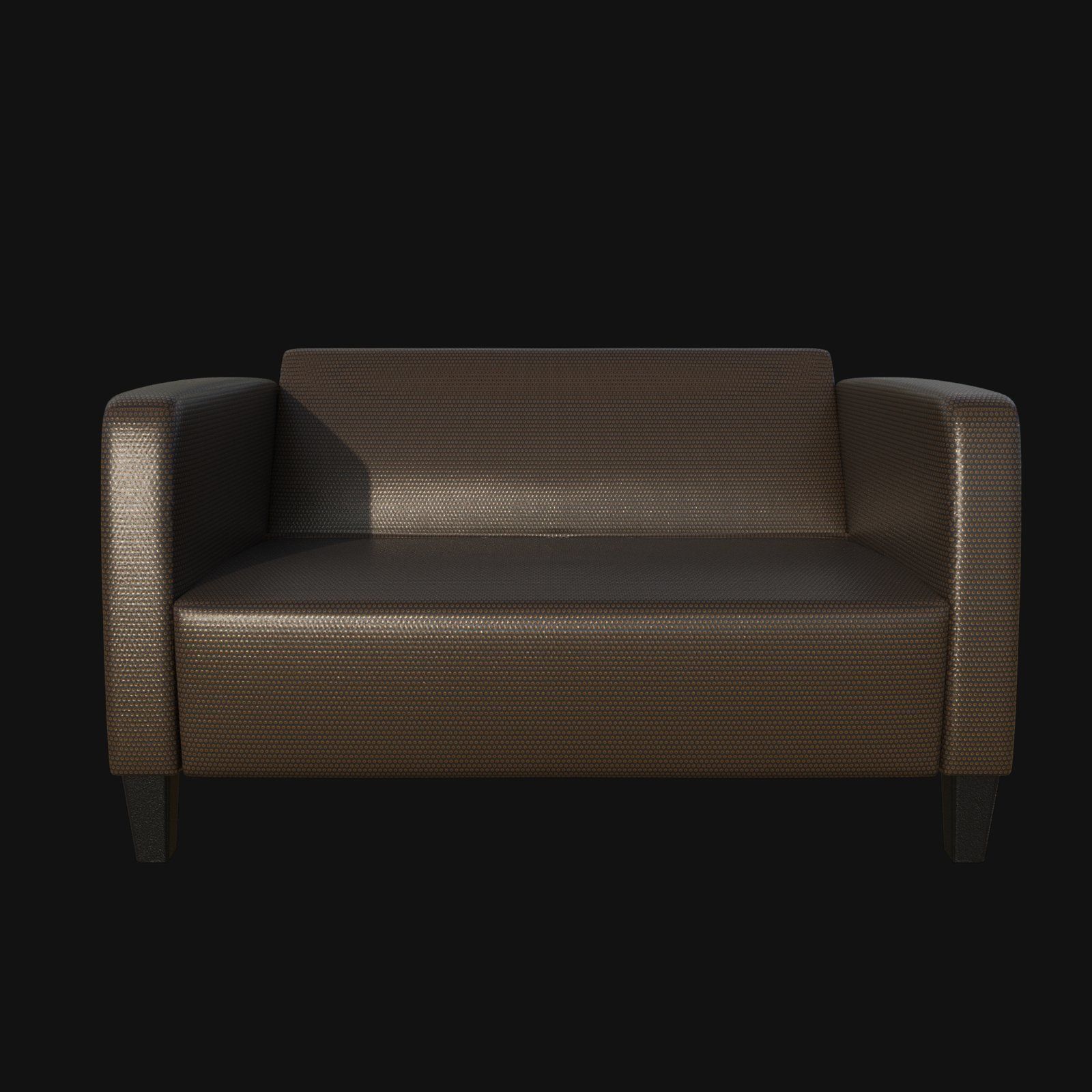 fashion 3d sofa light brown 3D model_8