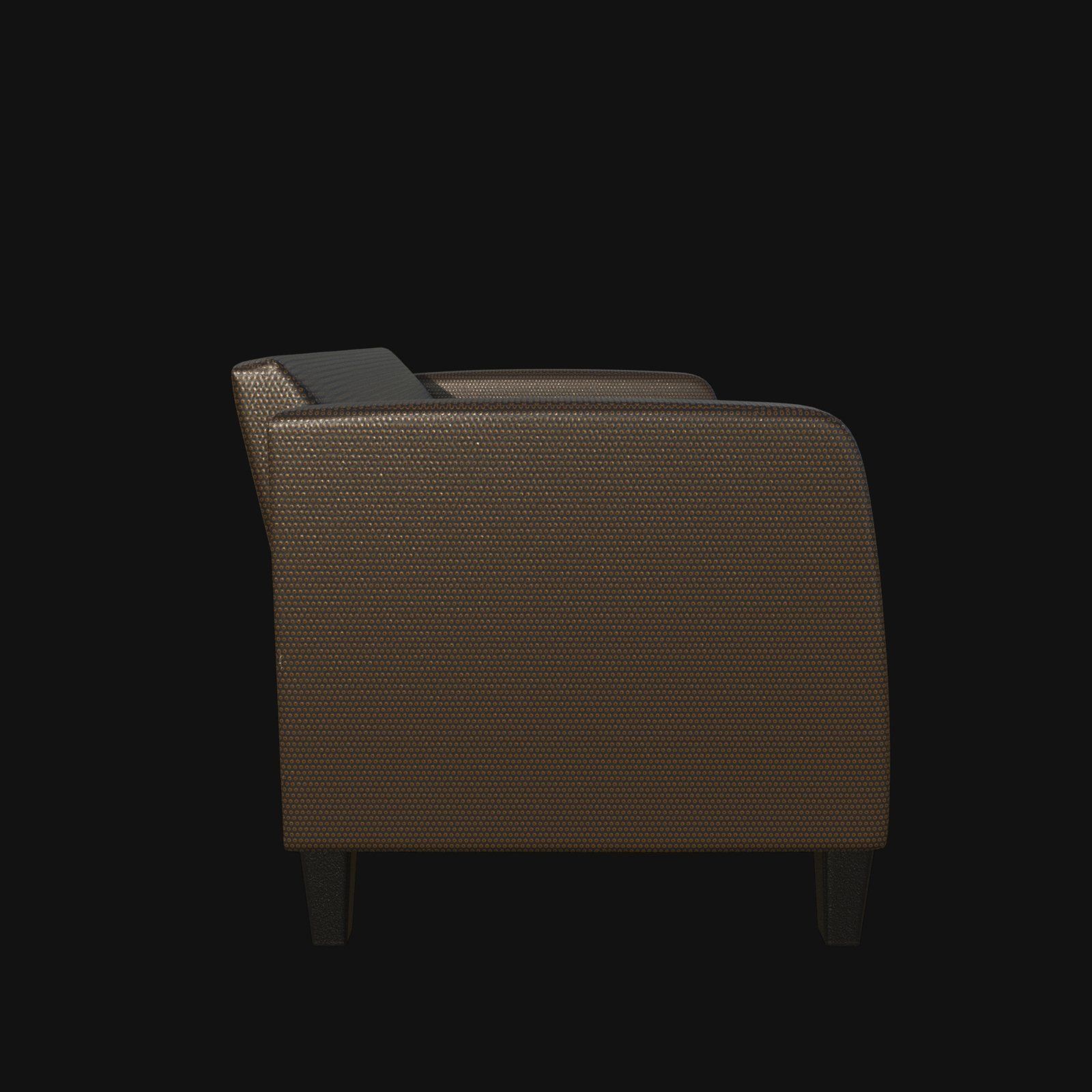 fashion 3d sofa light brown 3D model_3