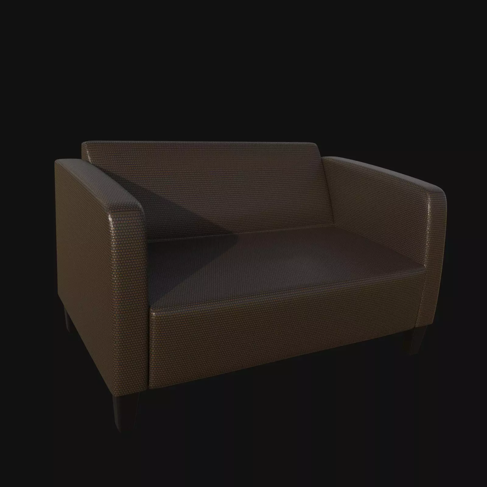 fashion 3d sofa light brown 3D model_0