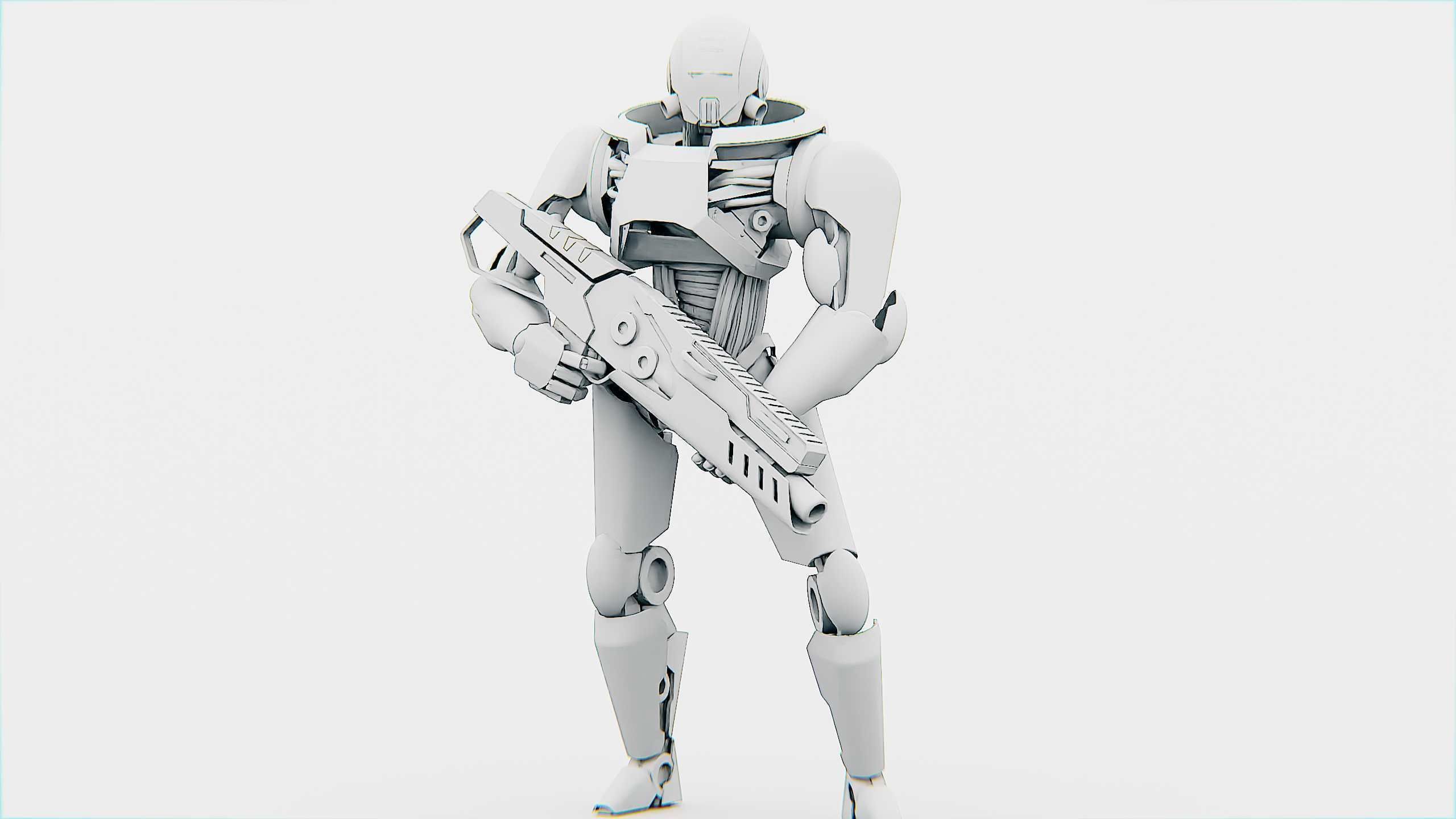 ANDROID SOLDIER P-800 Rigged for Unreal Engine - Unity - MIXAMO  3D model_32