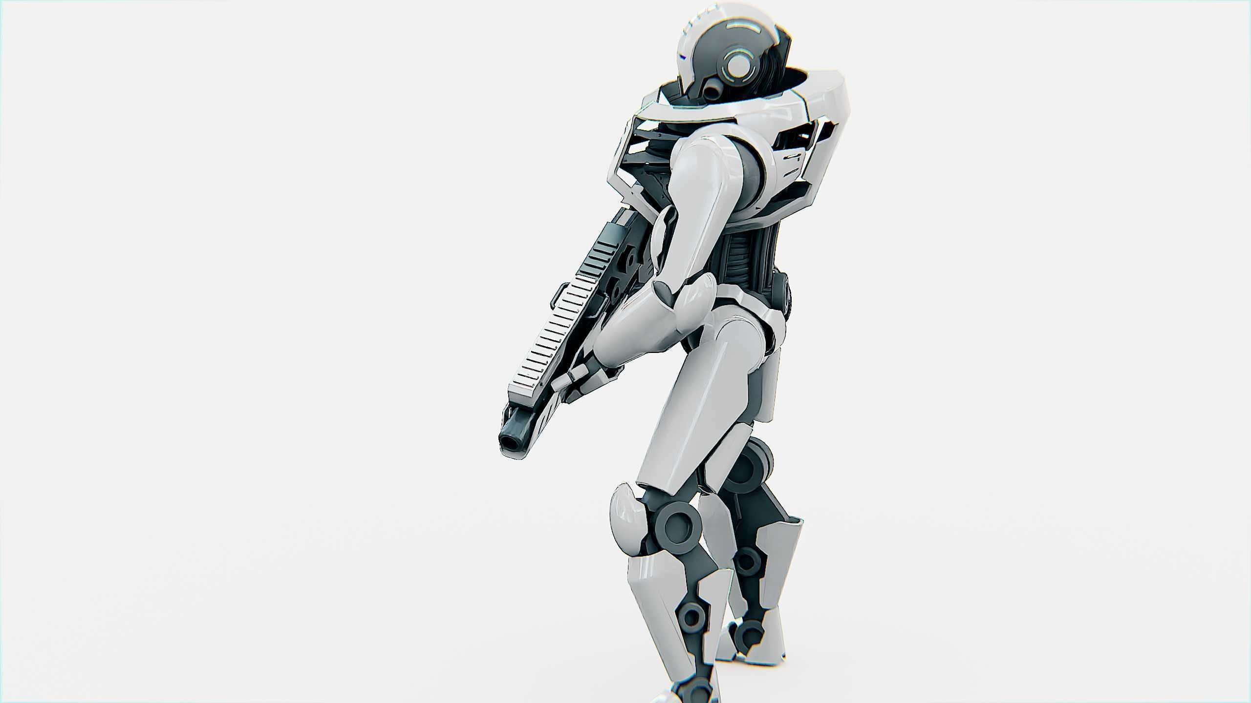 ANDROID SOLDIER P-800 Rigged for Unreal Engine - Unity - MIXAMO  3D model_19