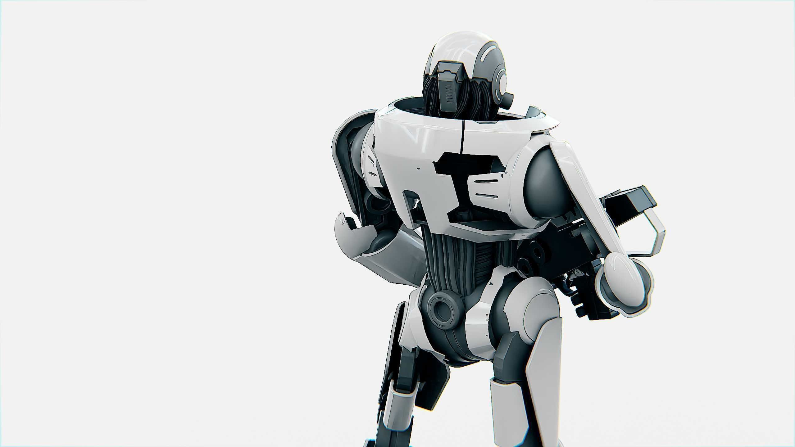 ANDROID SOLDIER P-800 Rigged for Unreal Engine - Unity - MIXAMO  3D model_26