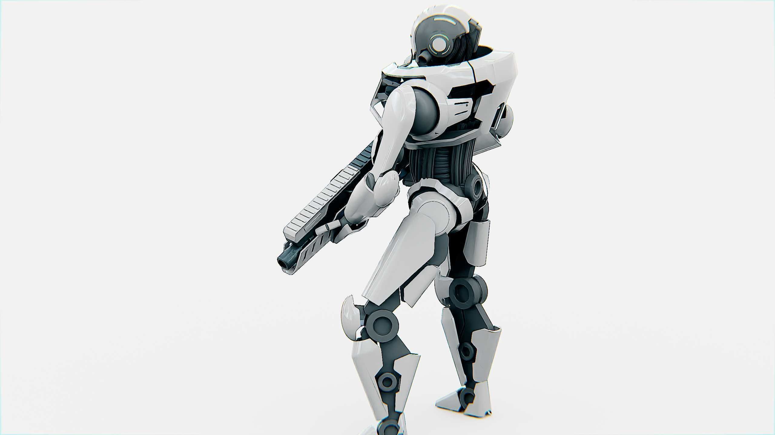 ANDROID SOLDIER P-800 Rigged for Unreal Engine - Unity - MIXAMO  3D model_18