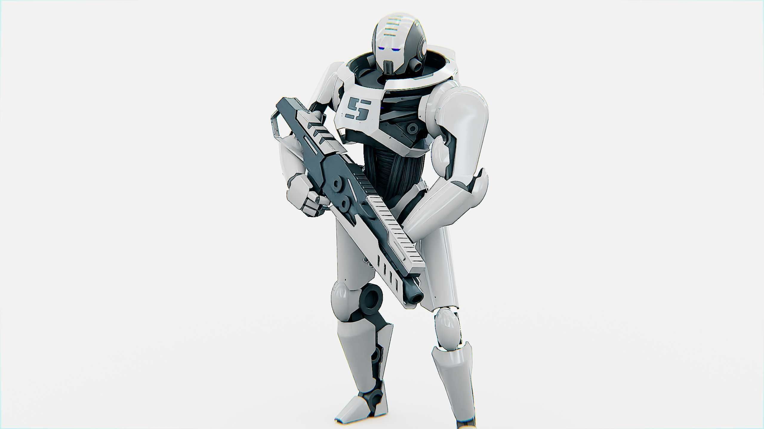 ANDROID SOLDIER P-800 Rigged for Unreal Engine - Unity - MIXAMO  3D model_22