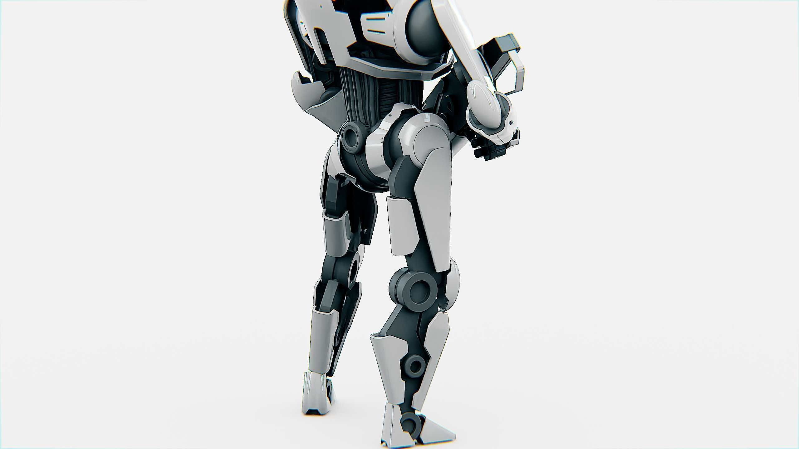 ANDROID SOLDIER P-800 Rigged for Unreal Engine - Unity - MIXAMO  3D model_29