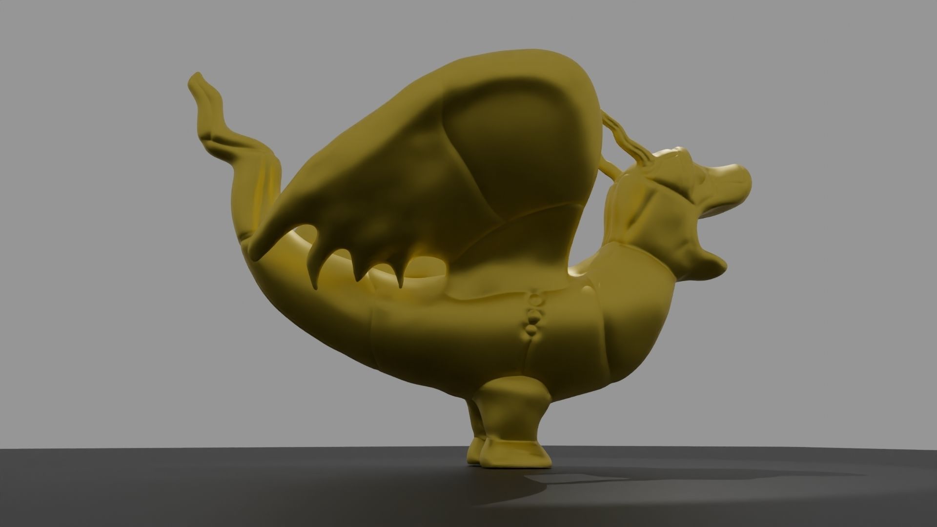 The Belfry Dragon of Ghent 3D print model_1