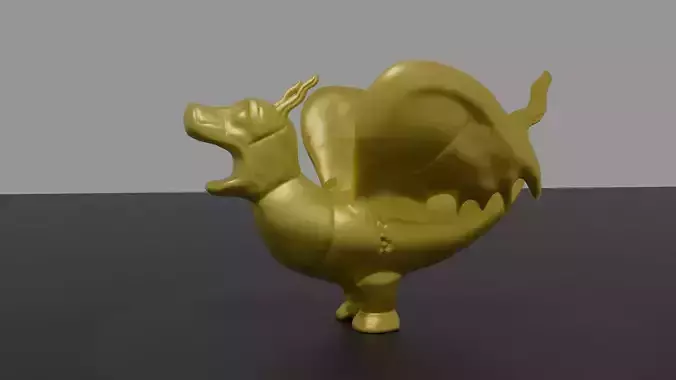 The Belfry Dragon of Ghent 3D print model