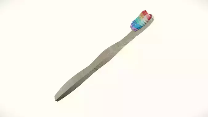 PBR Toothbrush  Low-poly 3D model