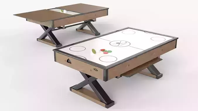 Air Hockey Table with Dining Top 87 inch