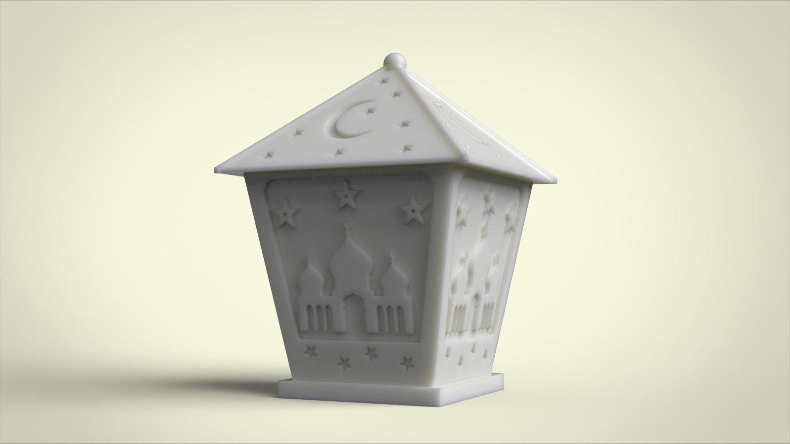 Candle fanous for silicone mold 3D print model_4