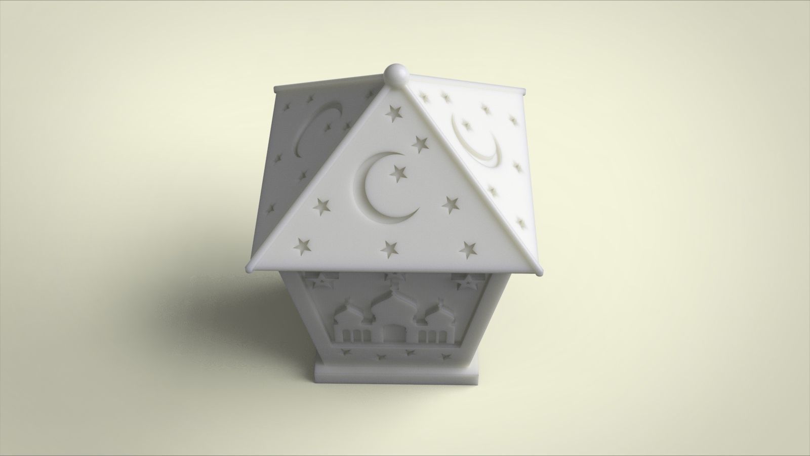 Candle fanous for silicone mold 3D print model_3