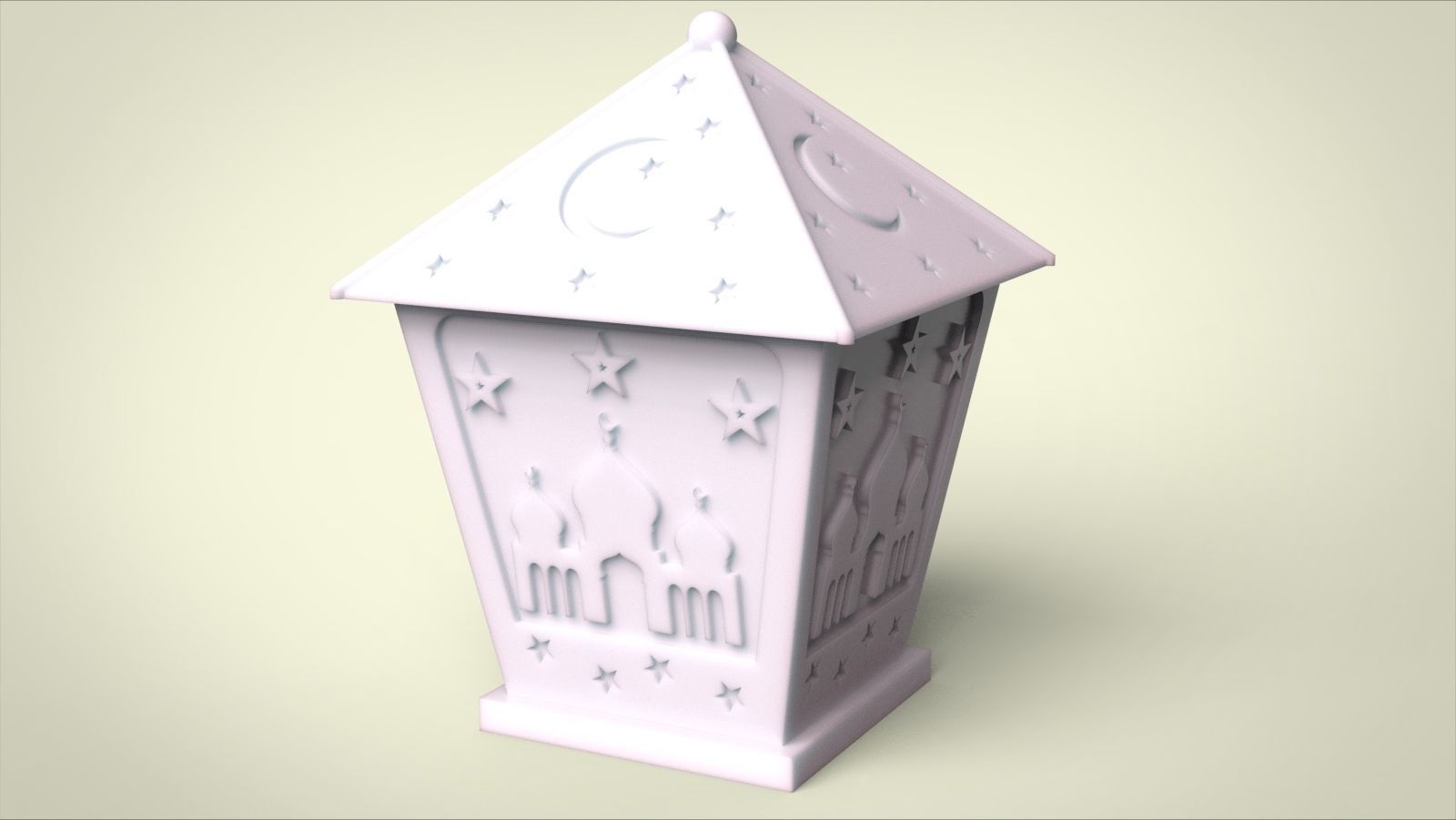 Candle fanous for silicone mold 3D print model_5