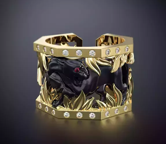 THE PANTHER RING Printable Model