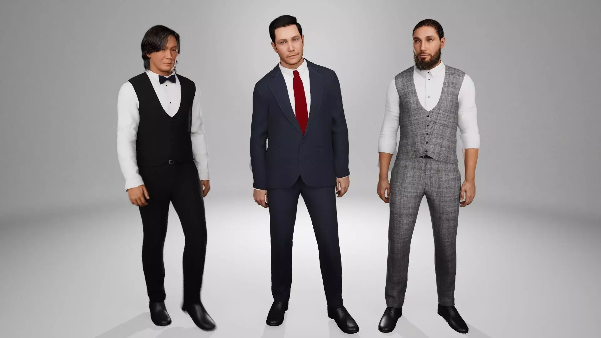 Metahuman Dresswear Clothing Pack Low-poly 3D model