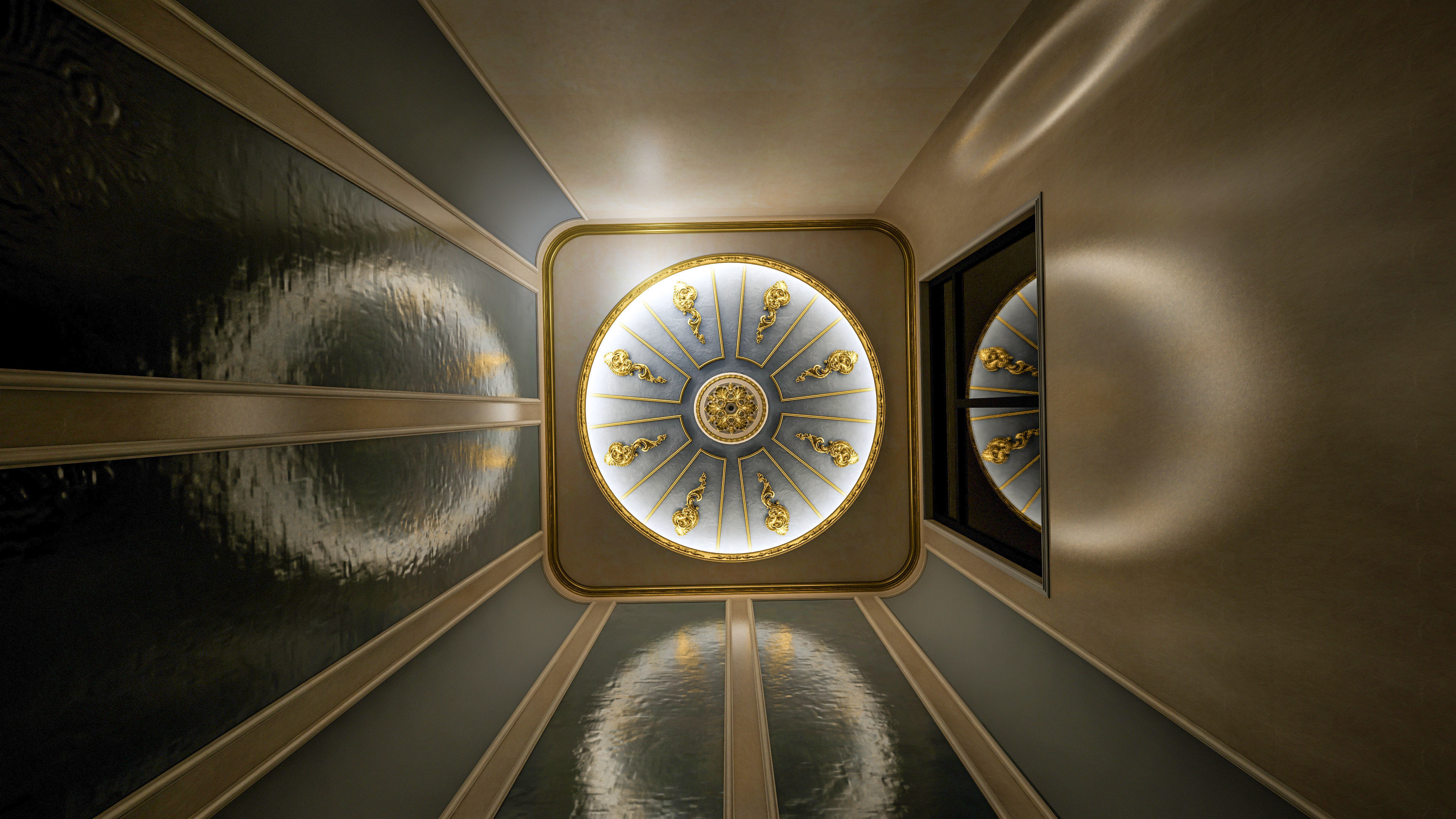 Classic carvings moldings and gypsum cornice 7 Low-poly 3D model_3