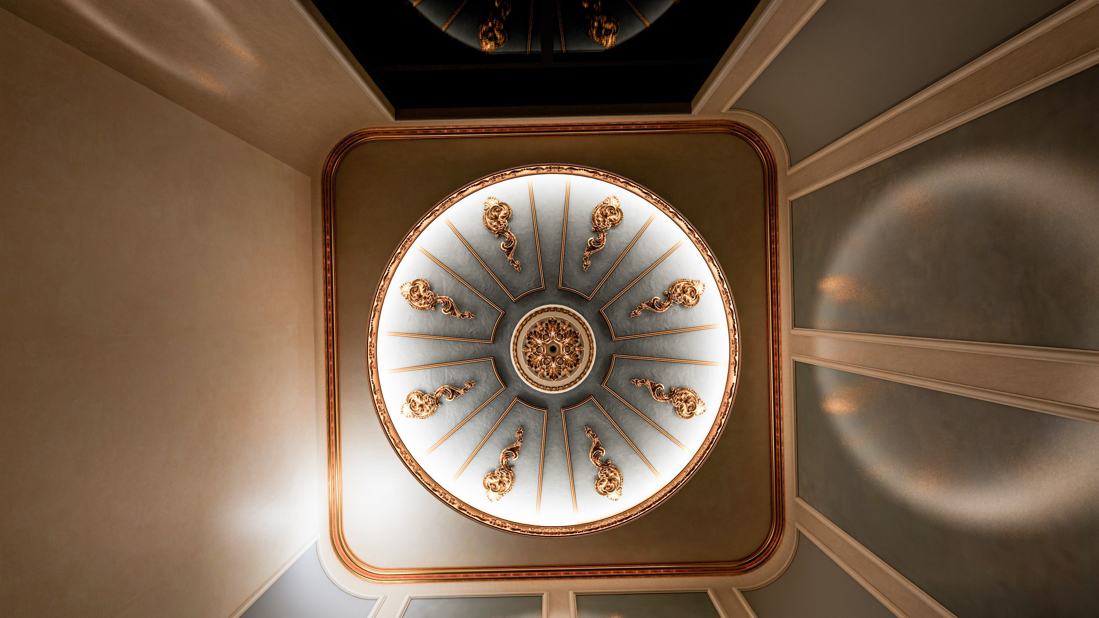 Classic carvings moldings and gypsum cornice 7 Low-poly 3D model_10