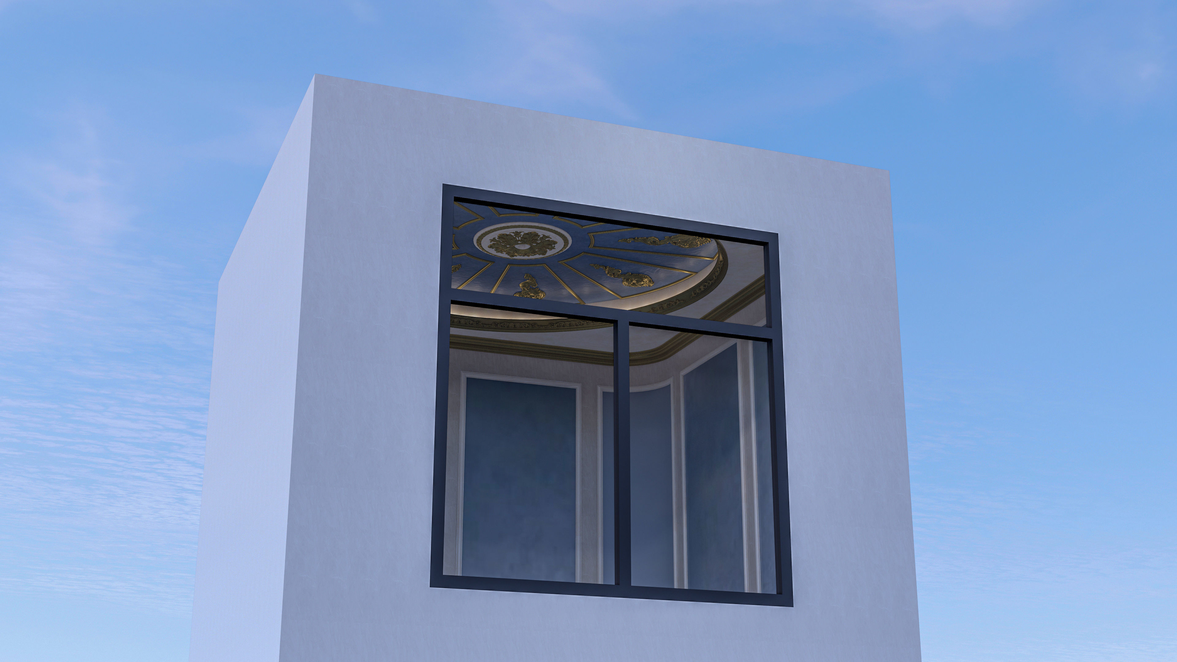 Classic carvings moldings and gypsum cornice 7 Low-poly 3D model_16