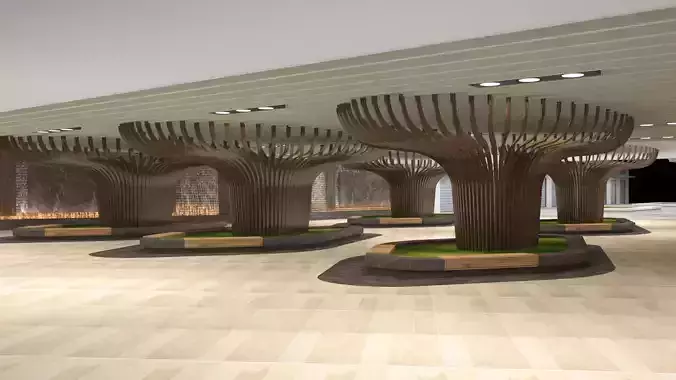 Sunken plaza aerocity